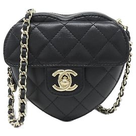 Borsa a tracolla Chanel in pelle d'agnello