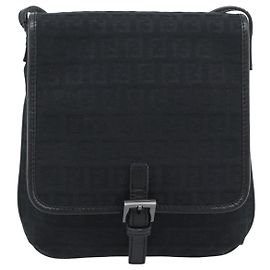 Fendi Shoulder Zucchino Canvas Small