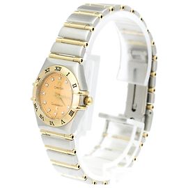Omega Constellation Quartz Stainless Steel and Yellow Gold 22