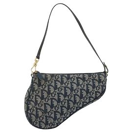 Bolso Saddle Vintage Christian Dior Canvas