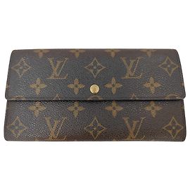 Carteira Louis Vuitton Sarah NM Monogram Canvas longa