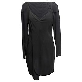 Vestido Givenchy de manga larga negro Talla FR 40