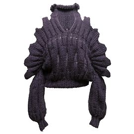 Pull en maille épaisse Emilio Pucci couleur aubergine Taille US S