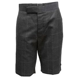 Pantaloncini in lana Glen Plaid Thom Browne Grigio & Multicolor Designer Size 1