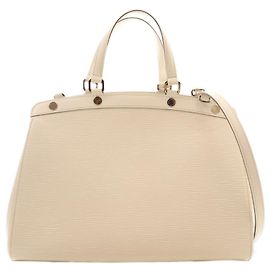 Borsa Louis Vuitton Epi Brea MM Satchel Bianca