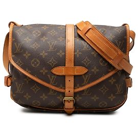 Louis Vuitton Monogram Saumur 30 Crossbody Bag Braun