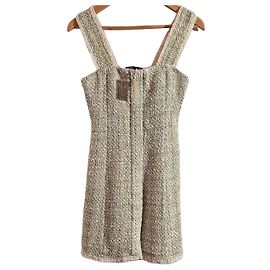 Maje Vestido em tweed verde claro