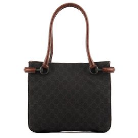 Gucci Borsa Tote GG Horsebit marrone