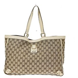 Gucci Abbey D- GG Canvas with Leather Large