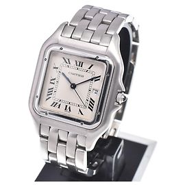 Cartier Panthere de Cartier Quarz Gelbgold mit Diamantlünette und Diamantstegen 17