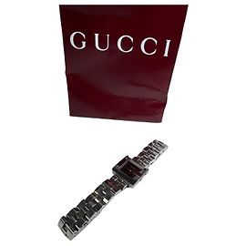 Vintage Gucci Metal Quartz Uhr Silver
