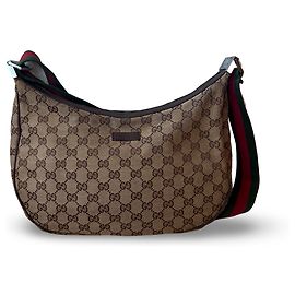 Borsa a tracolla Gucci monogramma GG in tessuto