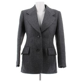 Prada Blazer aus Wolle grau