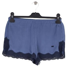 Pantaloncini in seta blu Vannina Vesperini