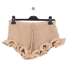 Autre Marque Pantaloncini in crochet LOVERS ND FRIENDS beige in cotone