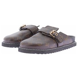 Louis Vuitton Mules "LV Cozy" castanho em couro