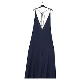 Autre Marque Mono de lino azul marino