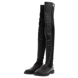 Fendi Lederstiefel Schwarz Kniehoch