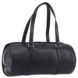 LOUIS VUITTON Epi Soufflot Hand Bag Black M52222 LV