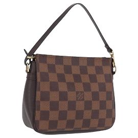 LOUIS VUITTON Damier Ebene Trousse Make Up Pouch N51982 LV