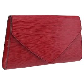 LOUIS VUITTON Epi Art Deco Clutch Bag Red M52637 LV