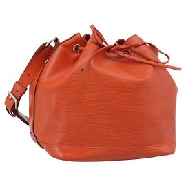 LOUIS VUITTON Epi Petit Noe Shoulder Bag Orange Pimon LV