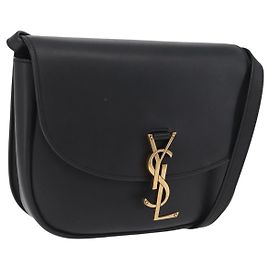 Autre Marque Saint Laurent Kaia Small Satchel Shoulder Bag Leather Black 634818