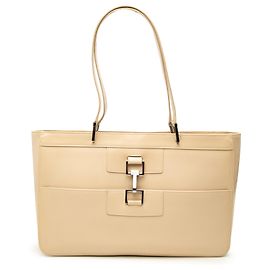 Borsa Jackie Gucci in pelle di vitello beige
