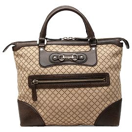 Borsa tote Gucci Catherine in tela Diamante beige