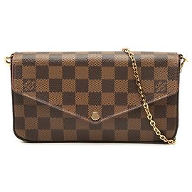 Louis Vuitton Brown Damier Ebene Pochette Felicie