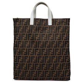 Fendi Shopping Tote aus braunem Zucca Canvas