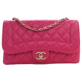 Chanel Pink Medium Quilted Lambskin Mademoiselle Chic Flap