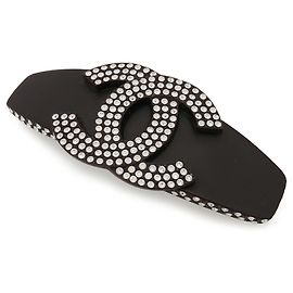 Barrette de Cabelo Chanel Coco Mark Preta