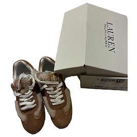 Lauren Ralph Lauren Sneakers in camoscio e shearling