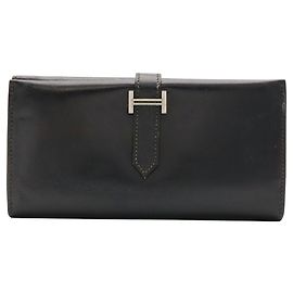 Hermès Hermes Bearn 2PLIS Tri-fold Long Wallet