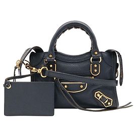 Borsa Balenciaga Classic Metallic Edge City Mini