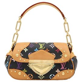 Borsa a tracolla Louis Vuitton Monogram Multicolor Marilyn Chain Noir Black
