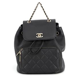 Chanel Matelassé Black Rucksack