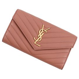 Yves Saint Laurent Saint Laurent Paris Cassandra Large Quilted Flap Wallet