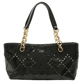 Chanel Coco Mark Perforierte Chain Tote Bag