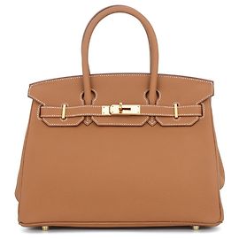 Hermès Borsa Hermes Birkin 30 Gold Togo