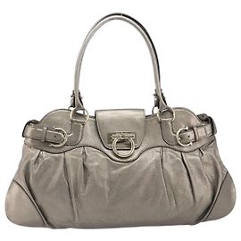 Salvatore Ferragamo Vintage Gancini Top Handle Leather