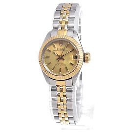 Tudor Princess Oyster Date Automatic Stainless Steel and 18K Yellow Gold 25