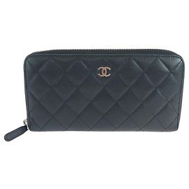 Chanel Matelasse Long Wallet aus Lammleder
