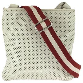Bally Schultertasche aus Lochleder