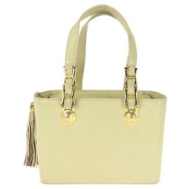Bolso de piel Versace Sunburst con borla
