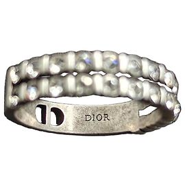 Dior Crystals und CD Icon Doppelband-Ring
