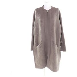 Abrigo poncho de lana Hermès con motivo de logotipo H 34