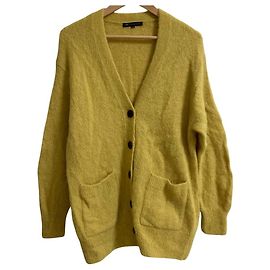 Autre Marque Cardigan in maglia di alpaca spazzolata 23ku