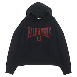 Palm Angels College logo Hoodie aus Baumwolle